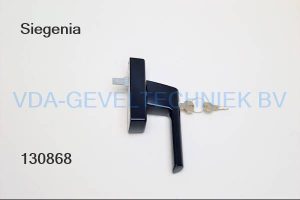 Siegenia alu draaikiep raamkruk/raamgreep lm 4200 RAL 5011 mat afsluitbaar SI Line (klink) (hendel)