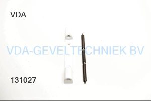 B.A. HTB-Ronda 3D Scharnier Kozijndeel 12x12  Ral 9016