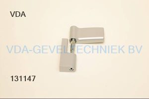 Jocker scharnier zilver PVC silver option-A L=20,5 mm artikel 901silv205a