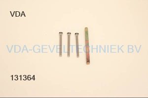 Stift 8x110mm 3x schroef  M6 x70mm RVS inbus. Losse Krukstift