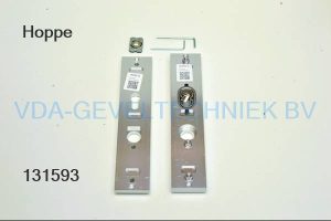 Hoppe senior veiligheids schilden set met kerntrek binnen/buiten PC72 250x50 veiligheidsbeslag SKG*** zonder krukken en schroeven