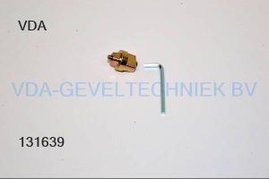 Roca verlengde steekas spindel tbv Vloerveer  8 mm middendeel  totaal 31.5mm  incl schroef en inbussleutel