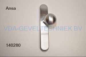 Ansa deurduwer/knop langschild RVS 
265