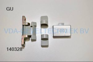 Gu set kierstandhouder zilver