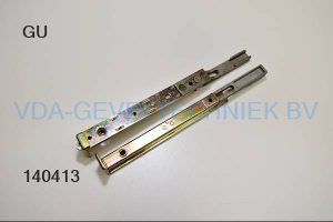 Gu kantschuif (Kantenriegel) tegenlopend