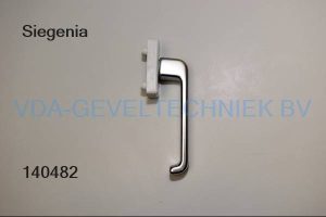 Siegenia raamgreep/raamkruk wit/zilver