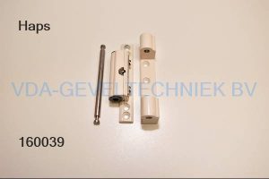 Haps blokscharnier 94 mm RAL9001 4648-39 met stiftzekering creme verstelbaar