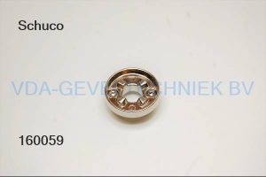 Schuco alu grondrozet ter behoeve van insteek raamkruk Zilver/EV1 247083