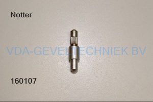 Notter alu scharnierpen onderscharnier