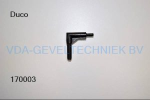 Duco bocht 1223 30mm zwart