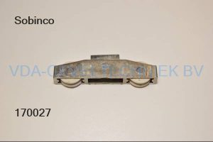 Sobinco loopwiel 6602 dubbel 75 kg kunststof niet verstelbaar h=30mm