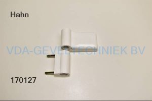 Dr. Hahn 2-delig scharnier KT-B-FB RAL9016 Wit. Opdek 15-20mm.
