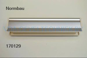 Normbau Brievenbus Briefplaat binnen  buiten F1 buiten  zwart binnen  maat 360 x 70 mm schacht maat  335 x 45 mm  schroefmaat 340 mm minimale deurdikte 46 mm