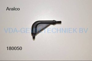 Aralco losse bocht 48mm zwart