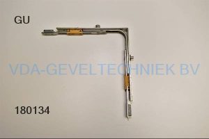 Gu hoekoverbrenging (Eckumlenkung) met 1 x rolnok met ingebouwde kierstand G-13264-00-L-1