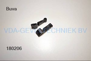 Buva hendel rechts zwart t.b.v. touw/koord