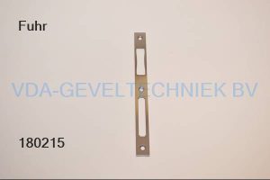 Fuhr Dag-en nacht sluitplaat RVS vlak . 20x222 mm RNFF54715T hout