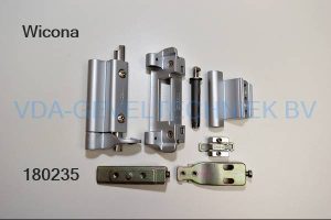 Wicona alu scharnier set 6040003