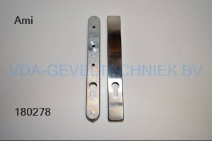 Ami RVS langschild met cilindergat