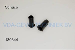 Schuco alu scharnierbussen zwart set