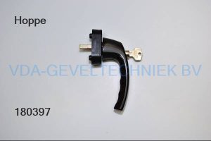 Hoppe raamgreep/raamkruk bruin stift 22x7