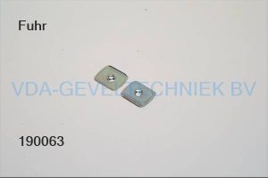 Fuhr koppelplaatje 29x34 mm voor stolpsluitlijsten  846 / 847 MJHZ76518X