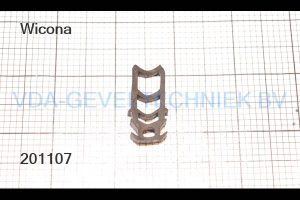 Wicona rubber dichting W4910048 (prijs per meter, minimale afname 10 meter)