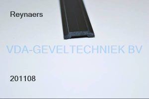 Reynaers tringelstang kunststof zwart 20-10-14mm (prijs per meter. minimale afname 10 meter)
