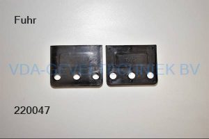 Fuhr onderlegplaat zwart VDZ13082