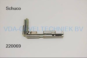 Schuco alu kiepsluitplaat 243043/218049 LS (Kippschliessblech)