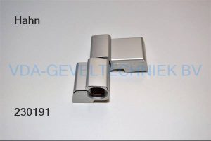 Dr. Hahn 2-delig scharnier Serie 60AT Zilver/EV1 t.b.v. alu A70310049-K1 59/20