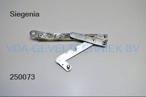 Siegenia verdekt liggend Onderscharnier V-V met aanslag 18MM Rechts. TMEV0061