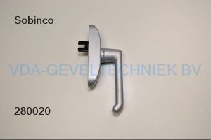 Sobinco alu raamkruk/handgreep met vork Zilver/EV1 30000-657