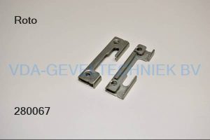 Roto kiepsluitplaat (Kippschliessblech) links 24MM