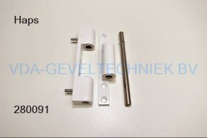 Haps hsv blokscharnier 120mm RAL9016 2412-30