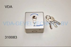 Novoferm  Sleutelschakelaar  uitwendig  profiel cilinder met 3 sleutels voor rol / schuifdeuren / luiken , garagedeuren.  Signal 412