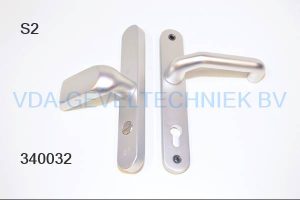 S2 veiligheidsbeslag SKG*** knop/kruk ovaal 246x40x16/9 PC62-92