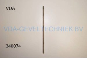 Draadeind m8x240 RVS t.b.v. stang