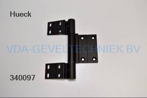 Hueck scharnier alu bruin H61-07-23250L