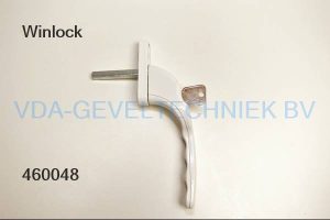 Winlock raamgreep/raamkrukrechts wit afsluitbaar stift