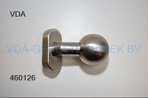 Deurduwer/knop/kogel los RVS ovaal schild