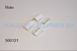 ROTO AFDEKKAP BOVENSCHARNIER ECKBAND WIT