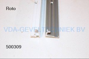 ROTO PATIO RAILSET L=2600 WIT CENTRO 100 ALU