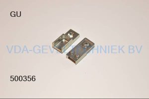 GU STOLPSLUITPLAAT 9-30256 ZILVER