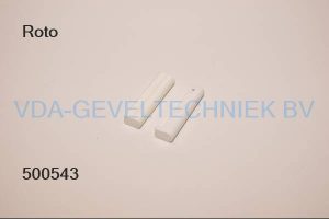 Roto afdekkap onderscharnier wit rechts