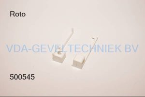 Roto afdekkap onderscharnier wit rechts