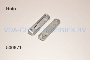 Roto veiligheids sluitplaat 20mm NT rechts Euronut.