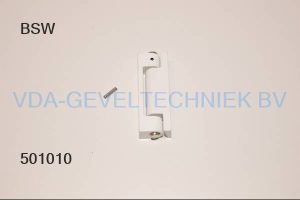 BSW Blokscharnier 80mm. 2017 WE-R WIT met stiftzekering