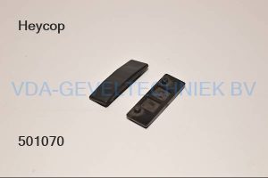 HEYCOP OPLOOPBLOKJE /RAAMSPIE ZWART 4MM. 57/05080