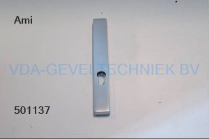 Ami deurschild incl cilindergat Buiten PC72 Zilver/EV1